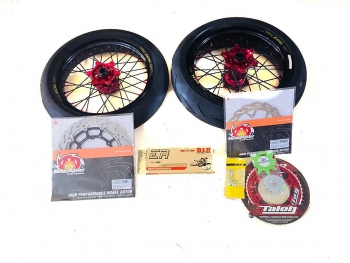Excel velgen Rood Honda Supermoto Talon naaf Velgen Rood Honda Supermoto Talon naaf