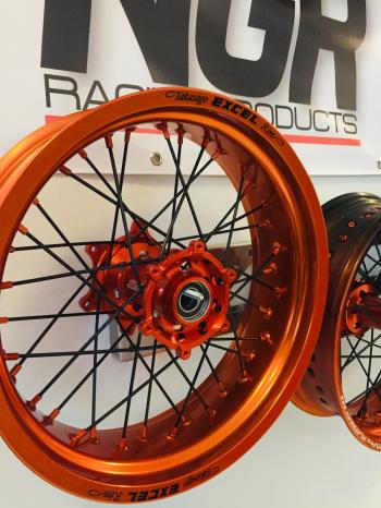 Excel Supermoto wheels orange KTM EXC