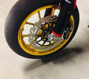 Marchesini kompe supermoto wheels gold