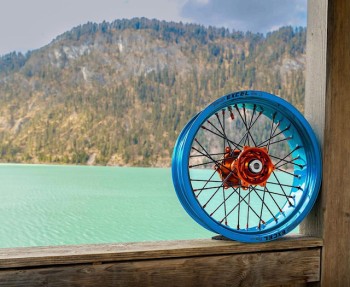 Excel supermoto rims turquoise