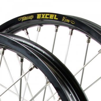 Black Excel cross rim mx 21x1.60 19x2.15 18x2.15