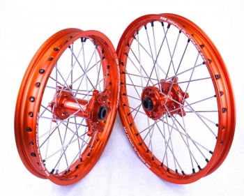 MX wheels SMPro platinum orange rims KTM