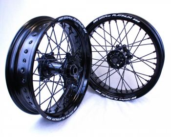 SMPro Platinum supermoto rims black