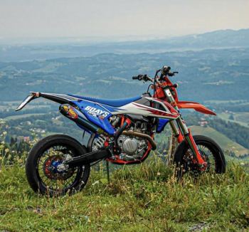 KTM EXC Supermoto met Talon Excel Supermoto wielen