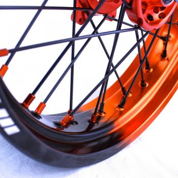 SMpro platinum half oranje half zwart supermoto velg ktm