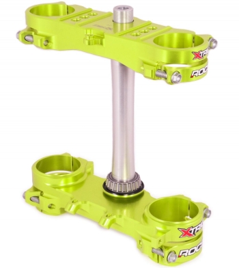 Xtrig Rocs kroonplaten voor Suzuki RM RMZ neon geel