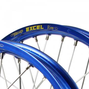 Blauwe Excel motorcross velg mx 21x1.60 19x2.15 18x2.15