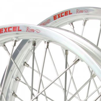 Zilverkleurige Excel motorcross velg mx 21x1.60 19x2.15 18x2.15